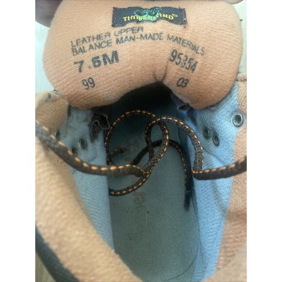 Timberland 95354 Euro Hiker Green/Brown Lace Up Suede Boots Women’s 7.5M - Picture 9 of 9